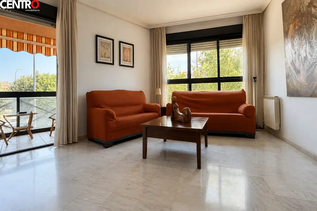 Sala de estar de Piso en venta en Granada con Aire acondicionado, Calefacción y Jardín privado