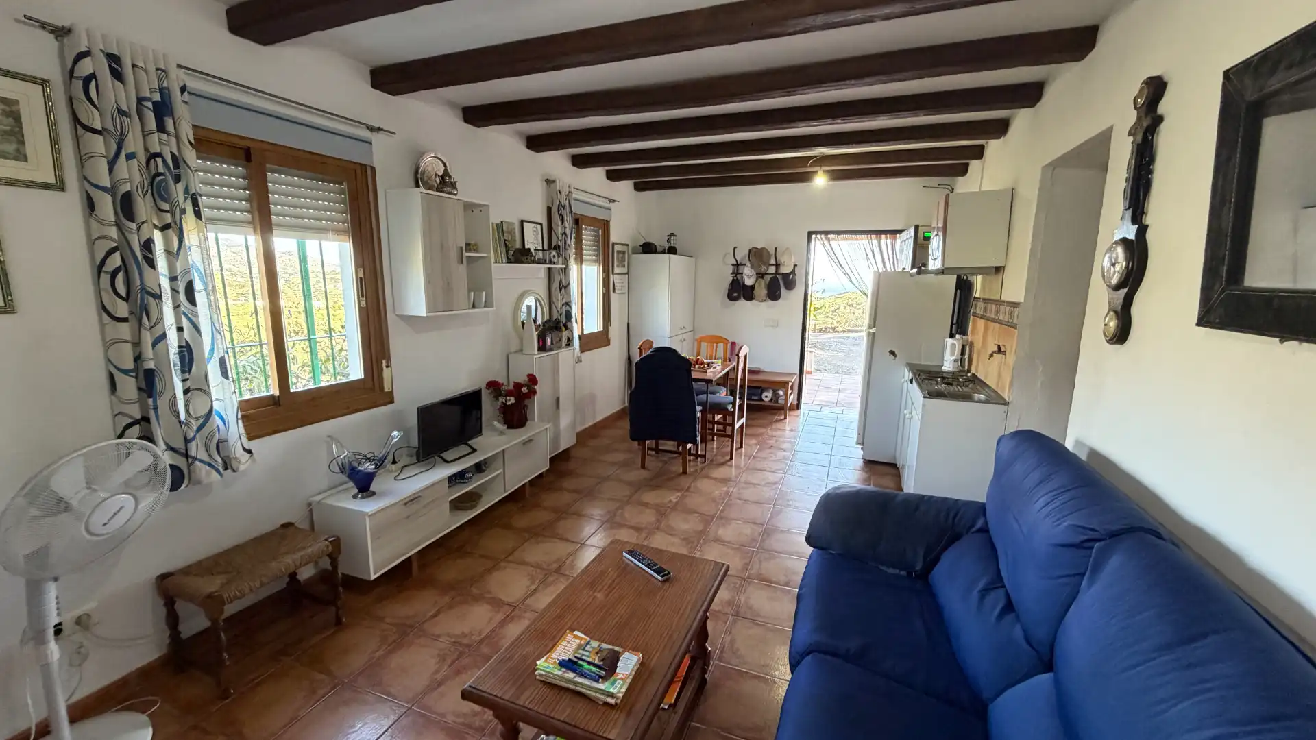 Wohnzimmer von Country house zum Verkauf in Torrox mit Terrasse, Möbliert und Waschmaschine