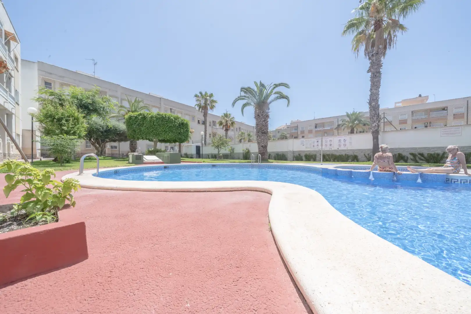 Piscina de Apartamento de alquiler en Torrevieja con Aire acondicionado, Terraza y Piscina