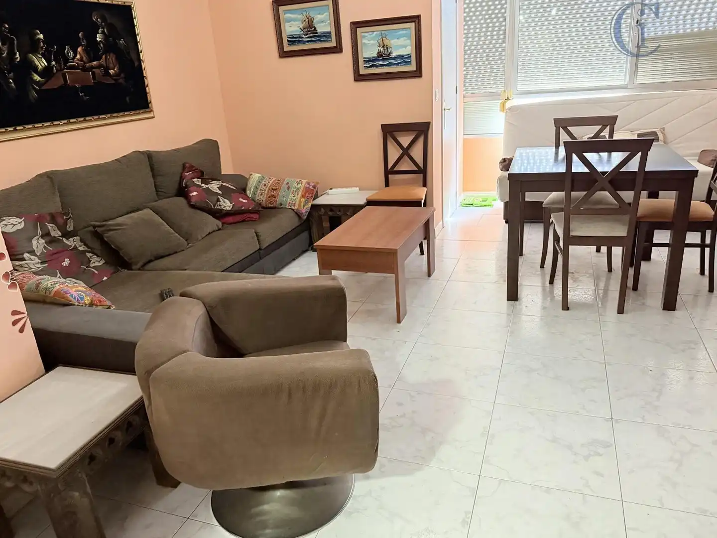 Sala de estar de Piso en venta en Cádiz con Aire acondicionado