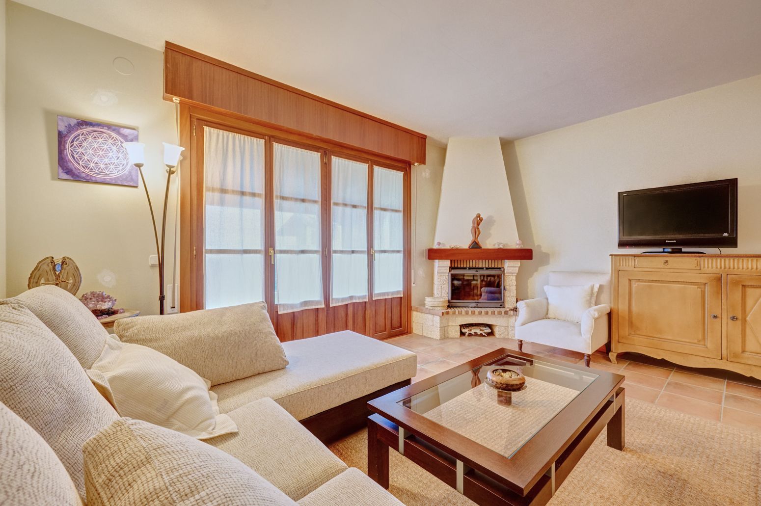 Living room of Single-family semi-detached for sale in Urdiain  with Heating, Private garden and Terrace