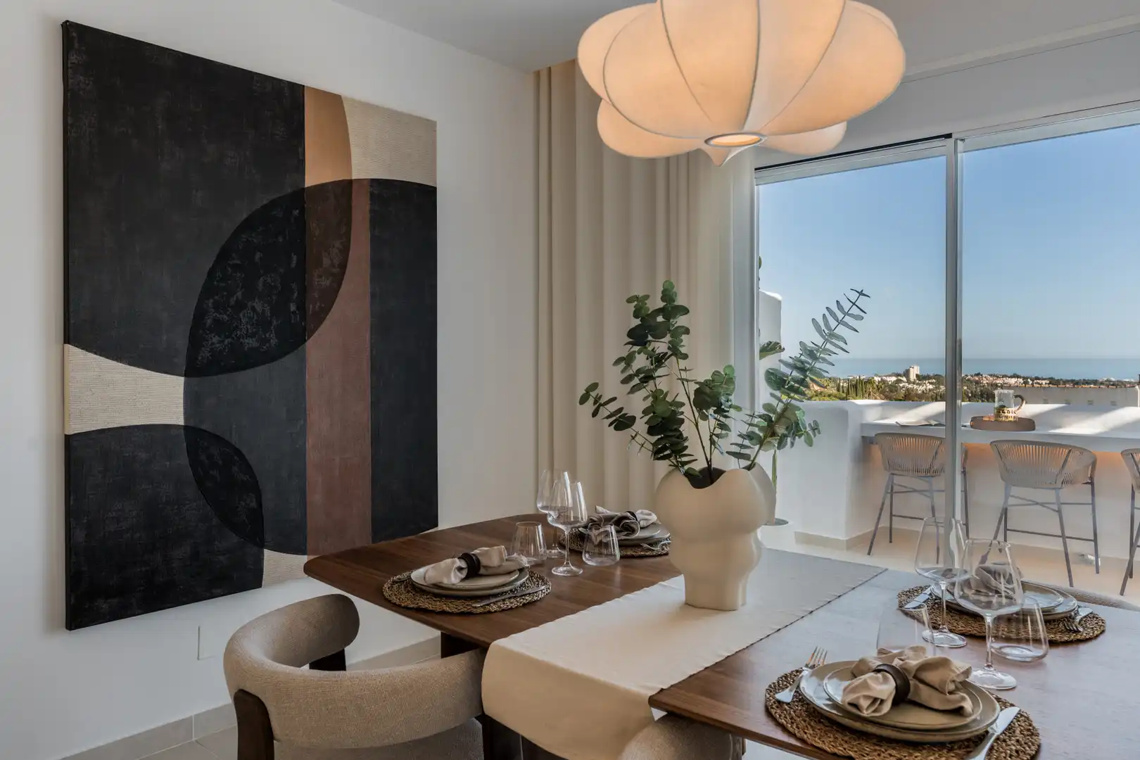 Dining room of Attic for sale in Marbella  with Air Conditioner, Terrace and Swimming Pool