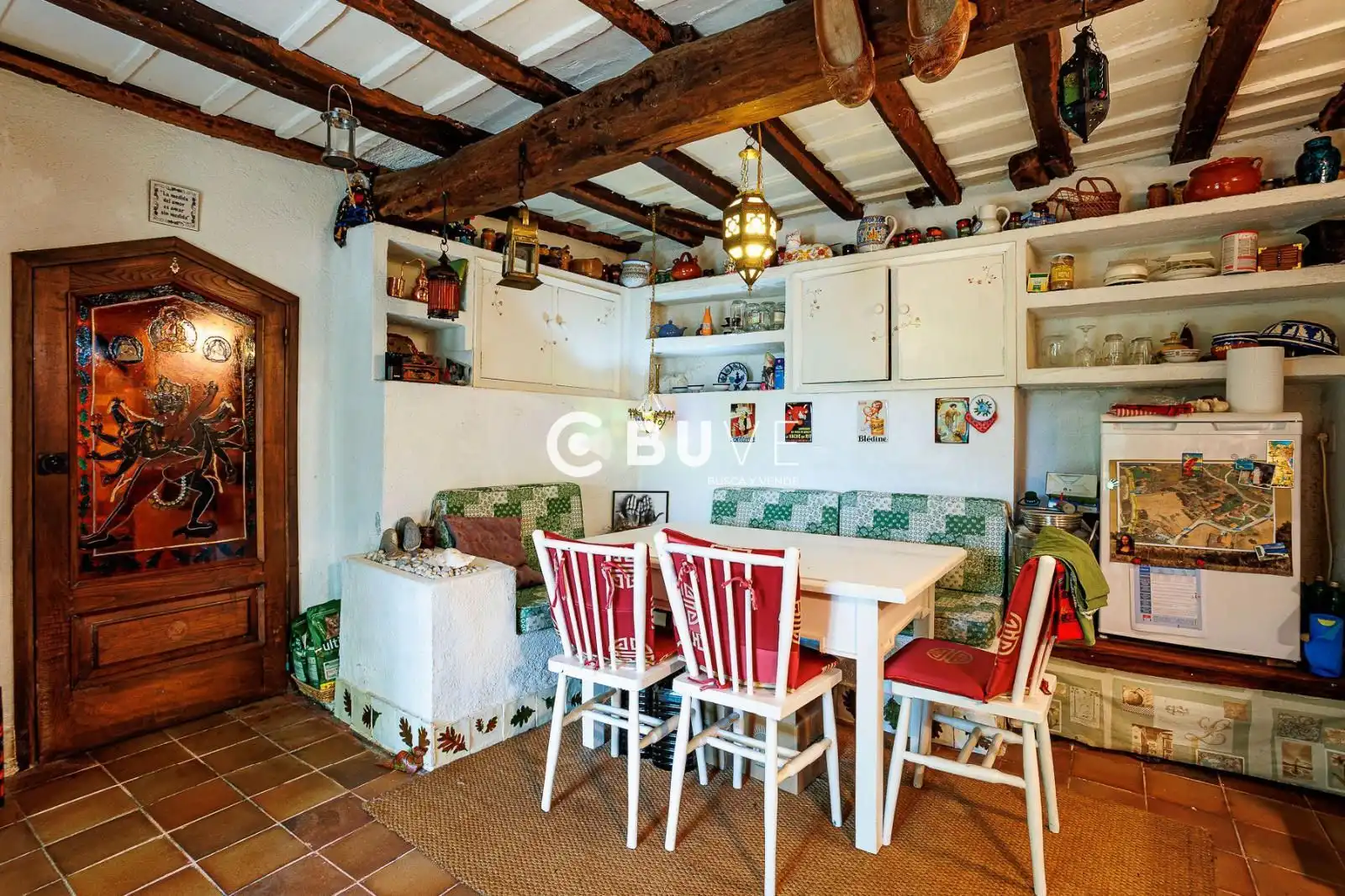 Cuina de Casa o xalet en venda en Pantón amb Aire condicionat, Calefacció i Terrassa