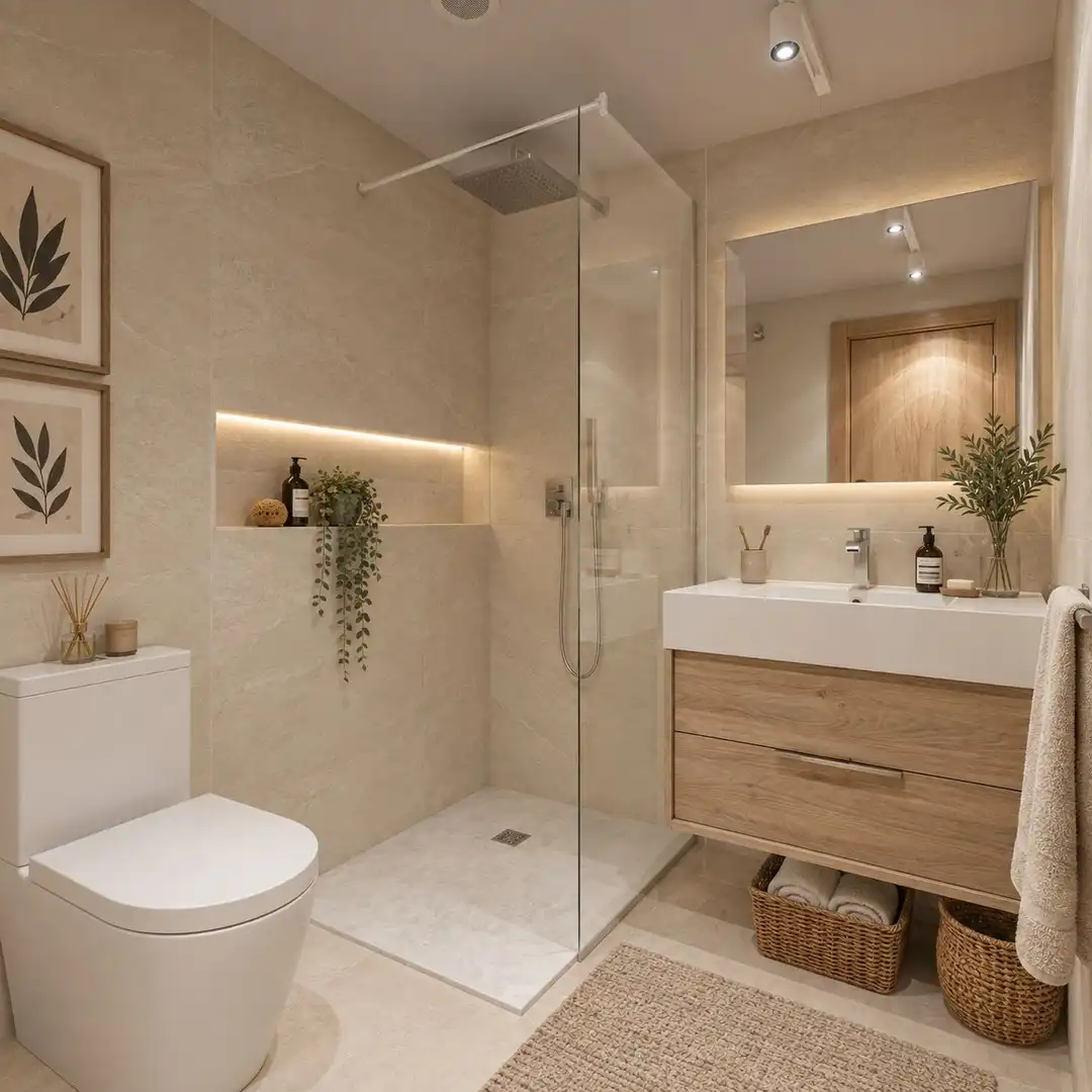 Baño de Apartamento en venta en Estepona con Aire acondicionado, Internet y Piscina comunitaria