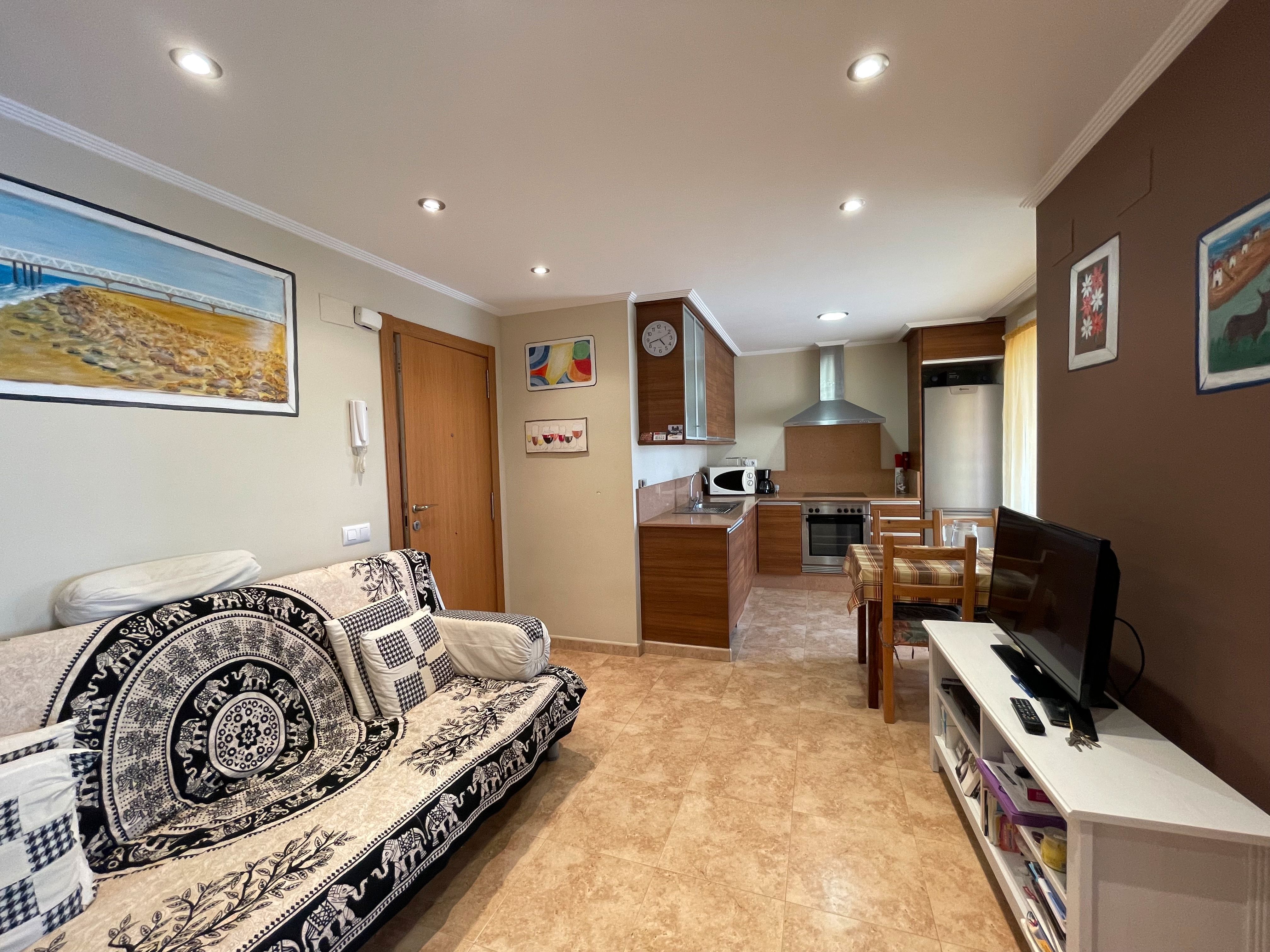 Living room of Apartment to rent in Chilches / Xilxes  with Air Conditioner, Heating and Terrace