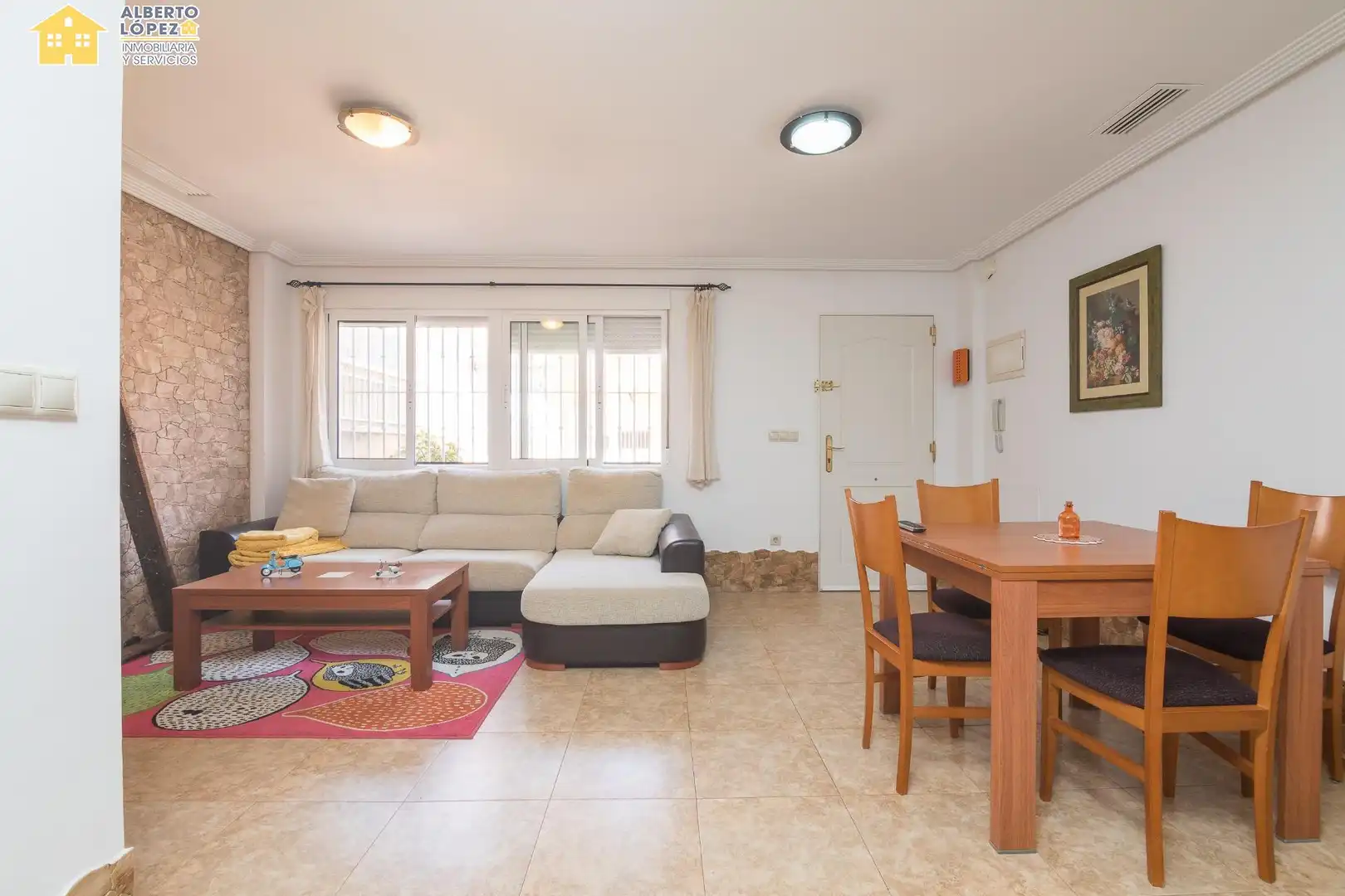 Sala de estar de Casa adosada en venta en Elche / Elx con Aire acondicionado, Calefacción y Balcón