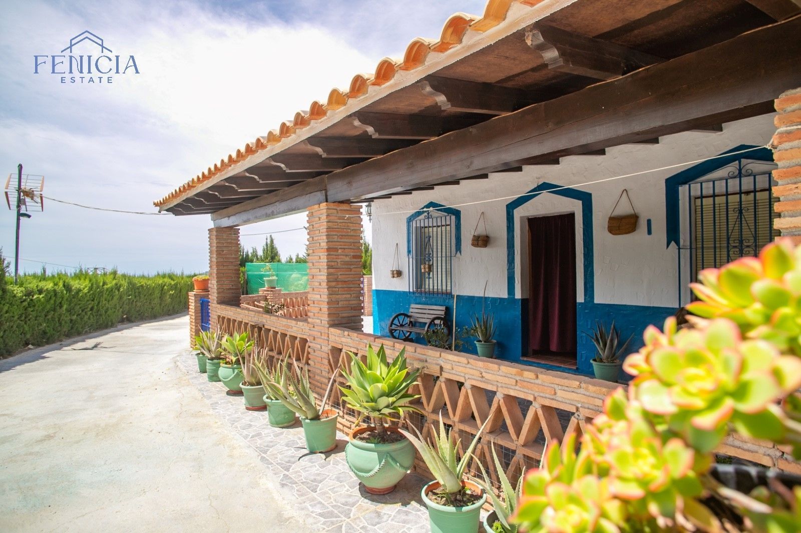 Vista exterior de Finca rústica en venda en Almuñécar amb Jardí privat, Traster i Piscina
