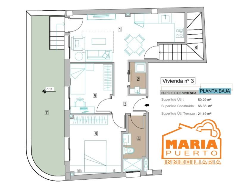 Flat for sale in Málaga Capital  with Air Conditioner, Terrace and Storage room