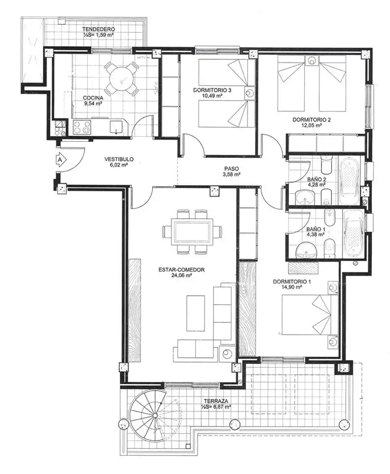 Ático en venta en Zaragoza con Aire acondicionado, Calefacción y Parquet