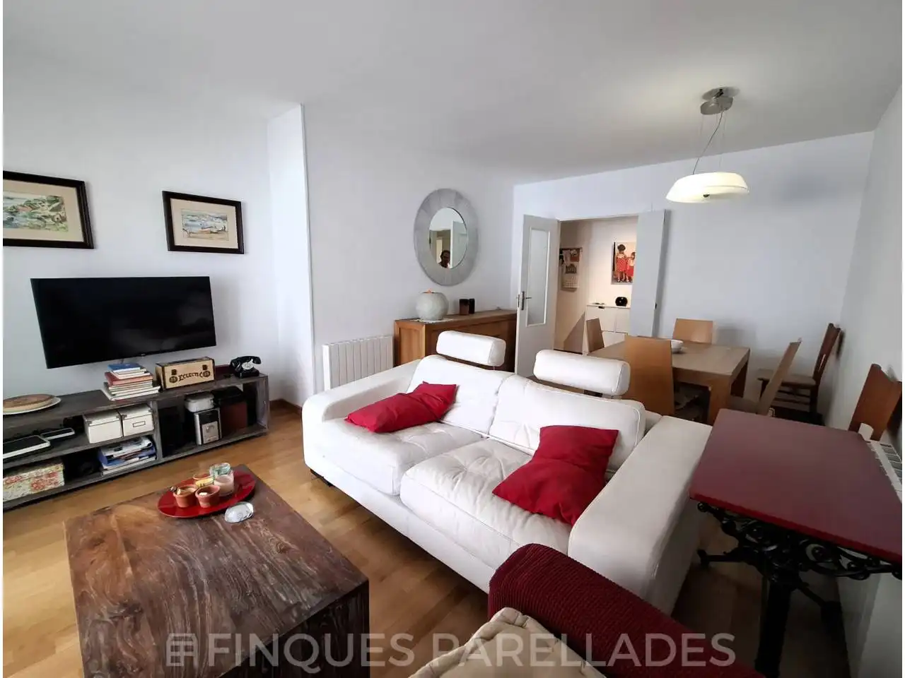 Sala de estar de Piso en venta en Sitges con Aire acondicionado, Calefacción y Parquet