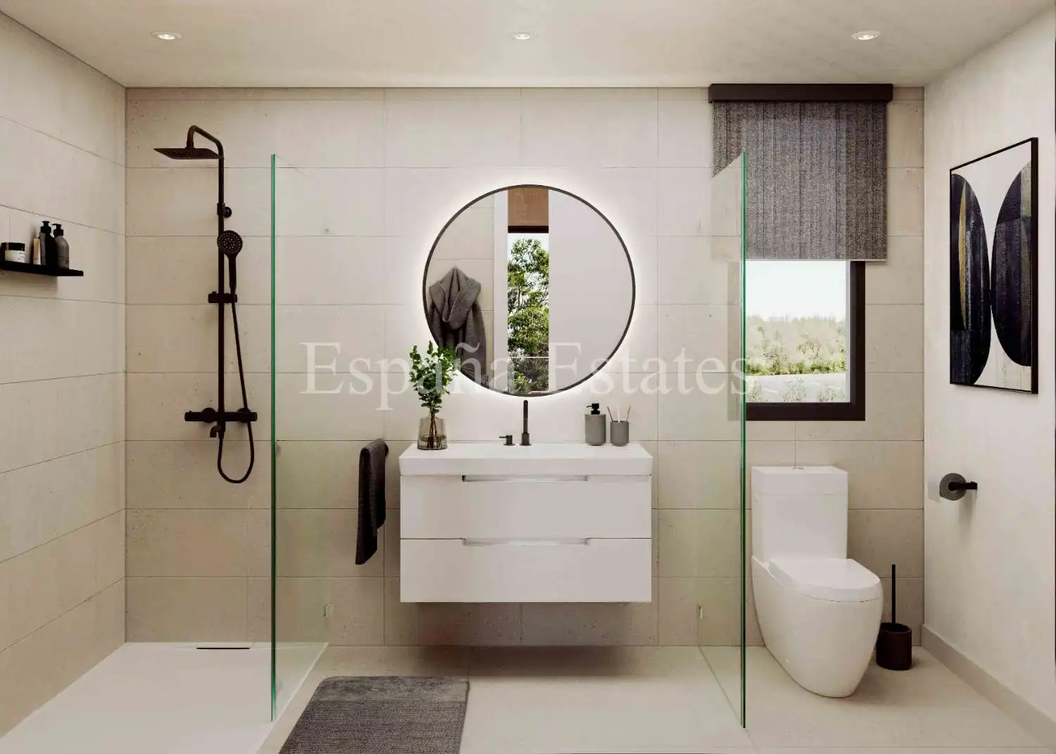 Baño de Casa o chalet en venta en Nerja con Aire acondicionado, Calefacción y Terraza