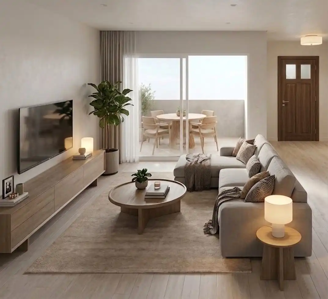 Living room of Flat for sale in Boiro  with Heating, Terrace and Storage room