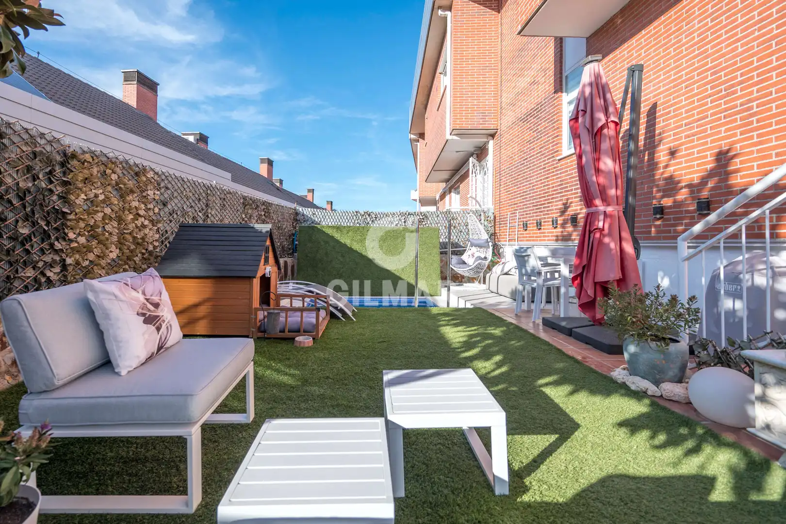 Terrace of Detached homes for sale in Boadilla del Monte  with Heating, Private garden and Swimming Pool
