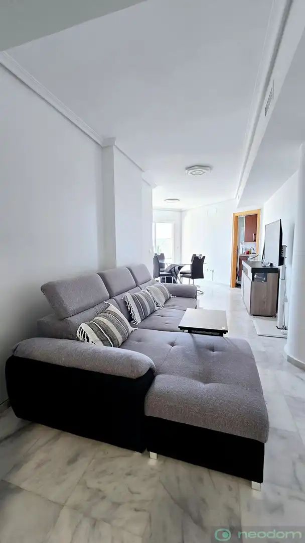Wohnzimmer von Wohnung zur Miete in Villajoyosa / La Vila Joiosa mit Terrasse und Schwimmbad