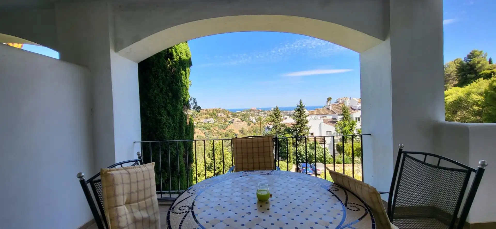 Terrace of Apartments for rent in Benahavís  with Air Conditioner, Heating and Private garden