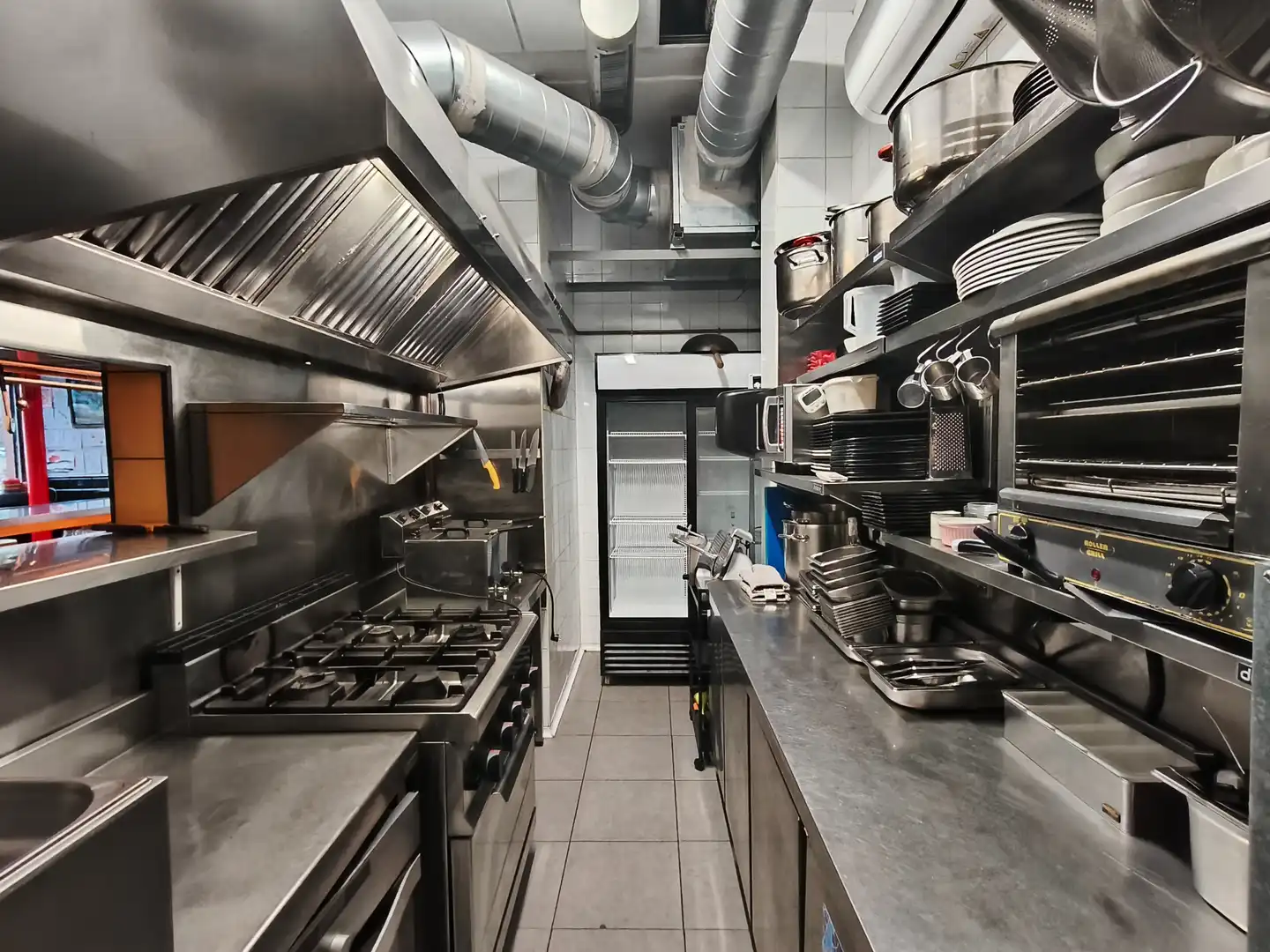 Cocina de Local en traspaso en Barcelona con Aire acondicionado, Calefacción y Terraza