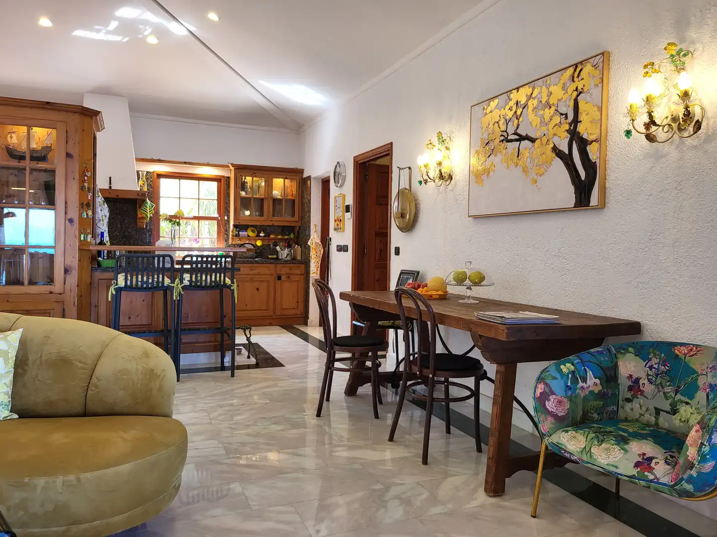 Dining room of Country homes for sale in Tacoronte  with Air Conditioner, Heating and Parquet flooring