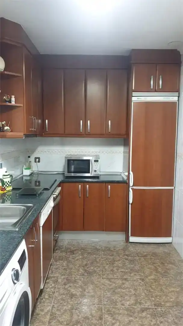 Kitchen of Flat for sale in Santa María de Huerta  with Air Conditioner, Furnished and Oven