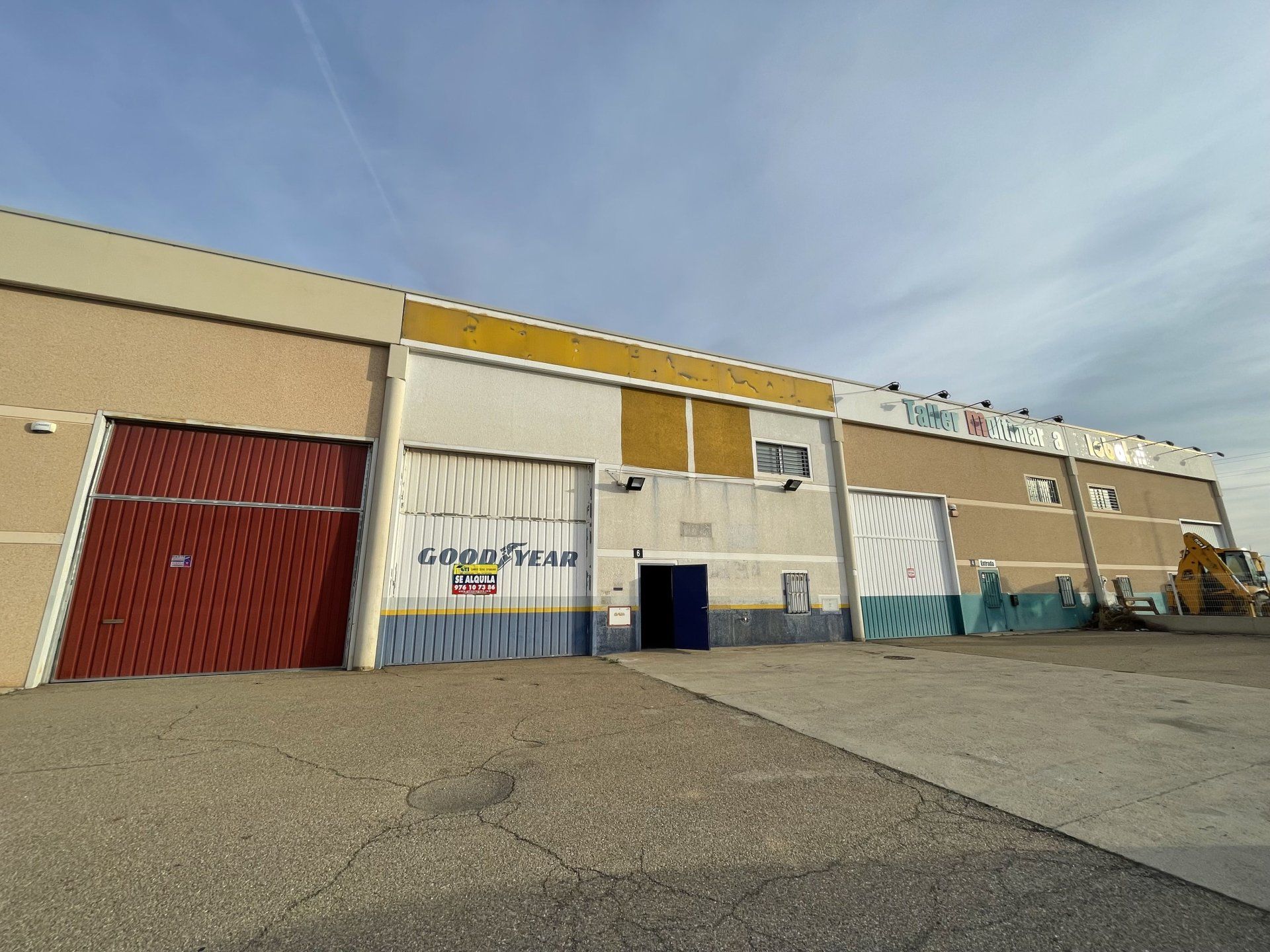 Vista exterior de Nau industrial de lloguer en Villanueva de Gállego