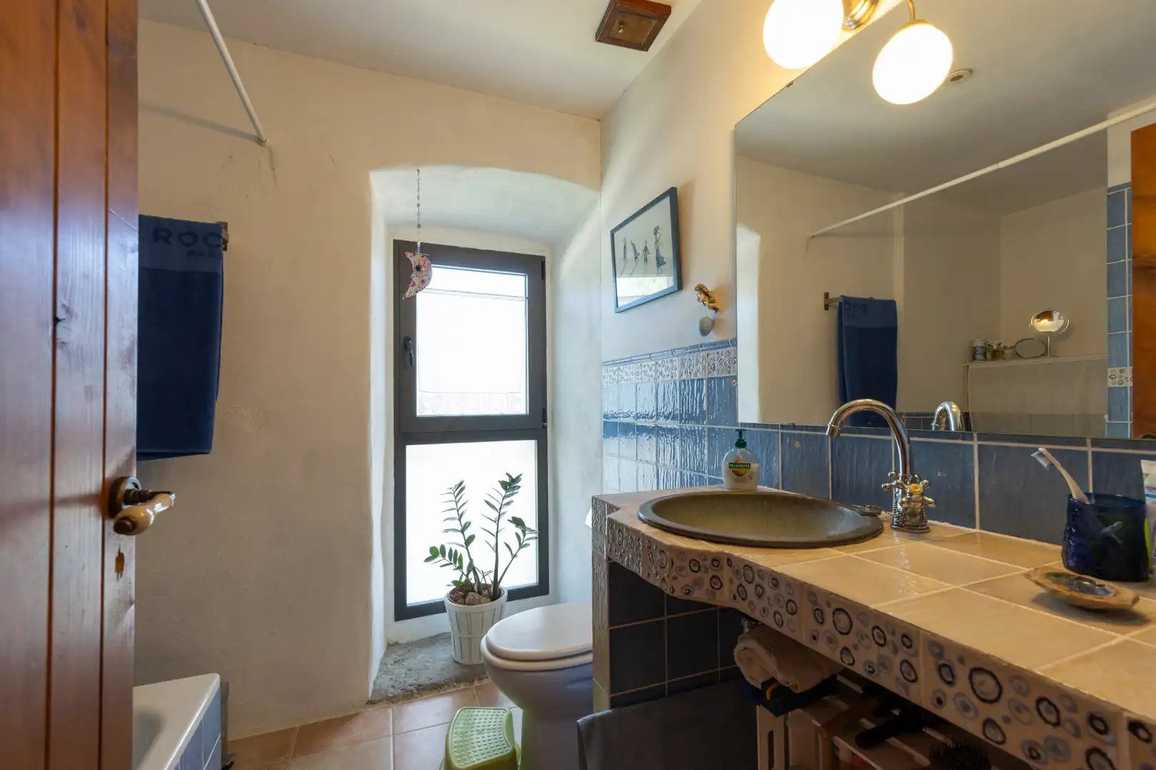 Badezimmer von Country house zum Verkauf in Sant Martí de Llémena mit Klimaanlage, Heizung und Privatgarten