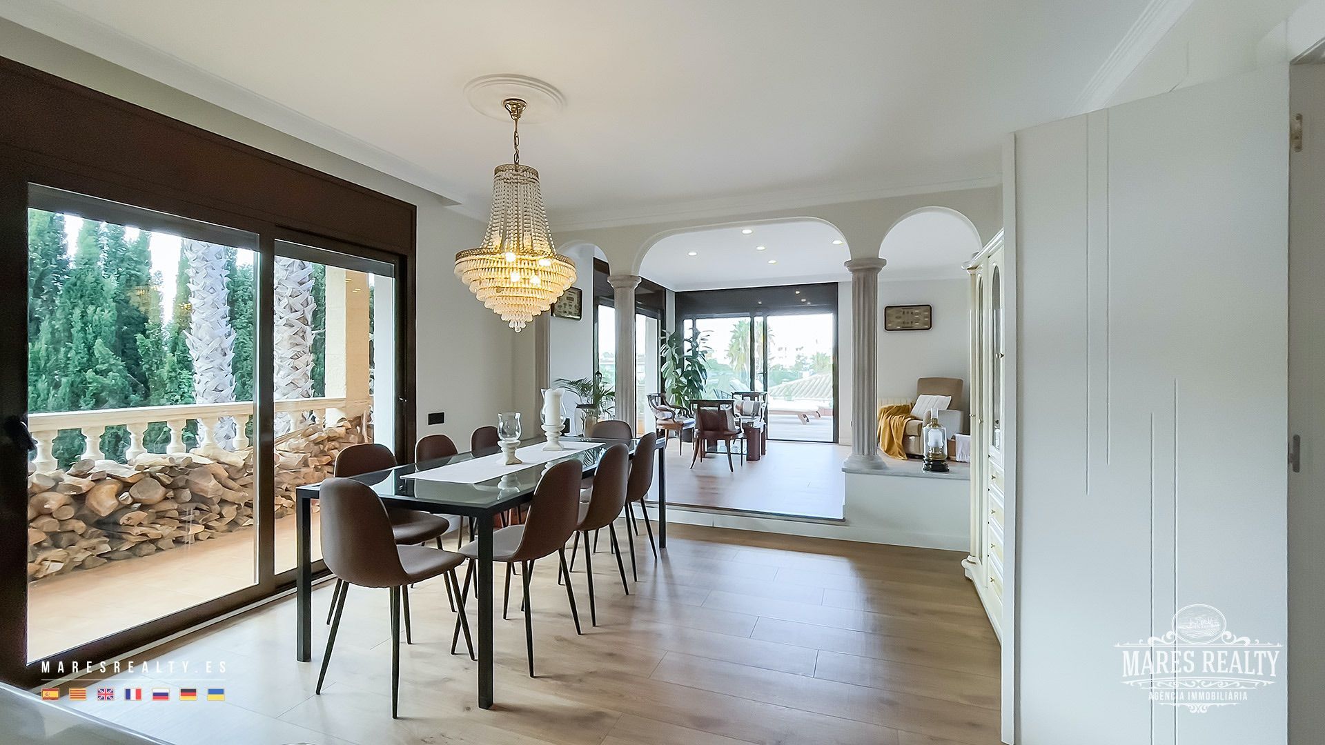 Menjador de Casa o xalet en venda en Lloret de Mar amb Aire condicionat, Calefacció i Jardí privat