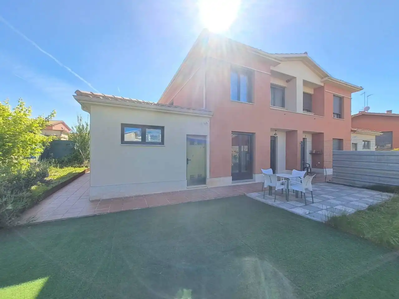 Exterior view of Houses for sale in Cardeñajimeno  with Heating, Private garden and Parquet flooring