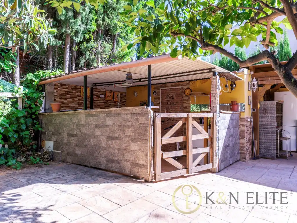 Terrassa de Casa o xalet en venda en Mutxamel amb Aire condicionat, Jardí privat i Terrassa