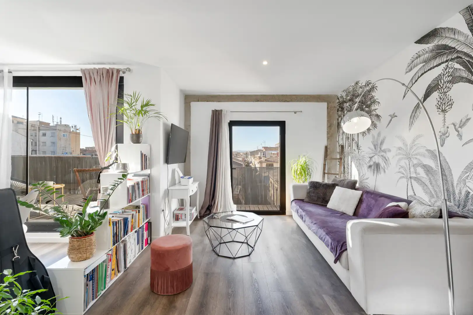 Wohnzimmer von Wohnung zur Miete in Granada mit Klimaanlage, Heizung und Parkett