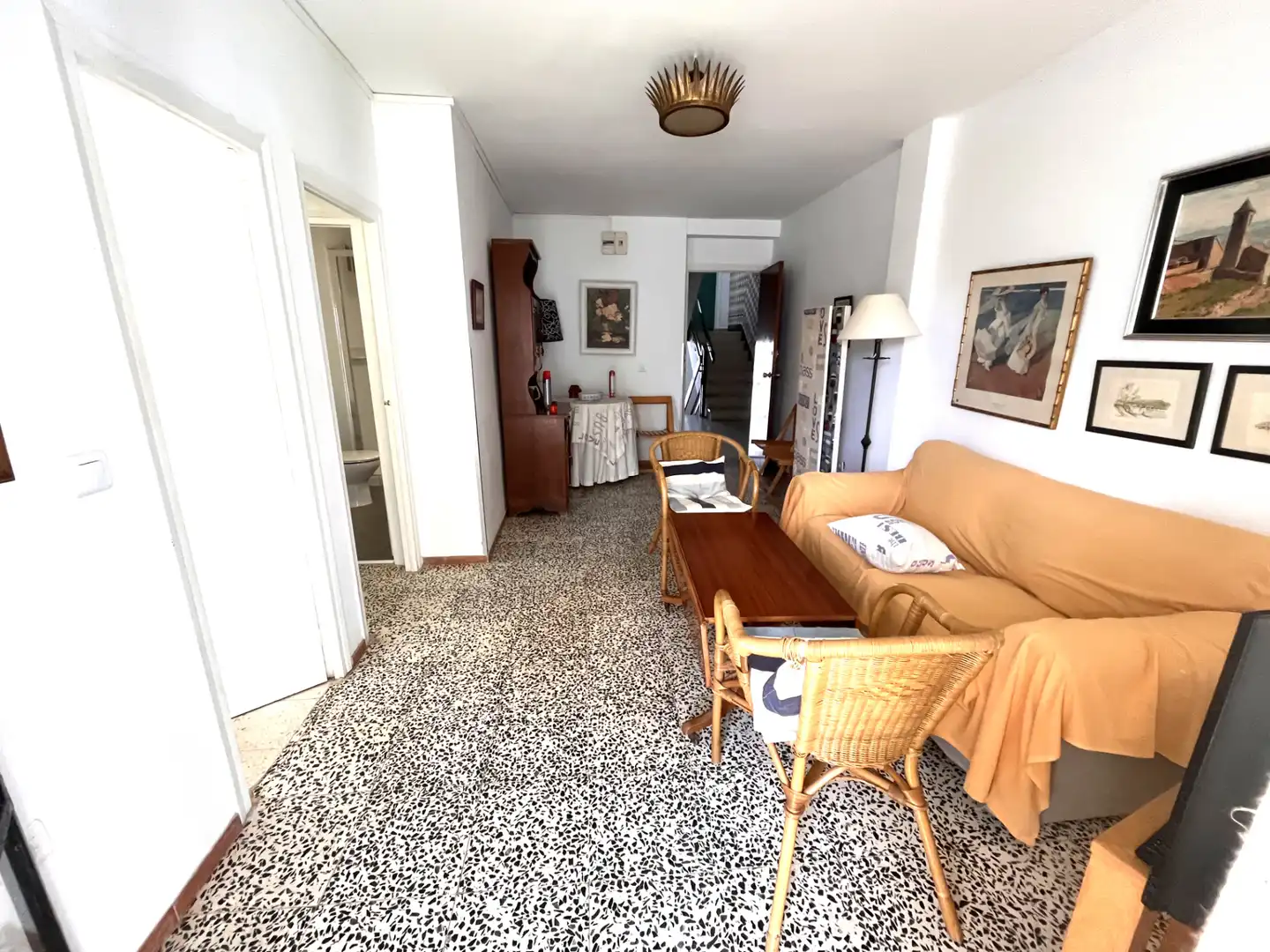Sala d'estar de Apartament en venda en La Antilla amb Terrassa i Moblat