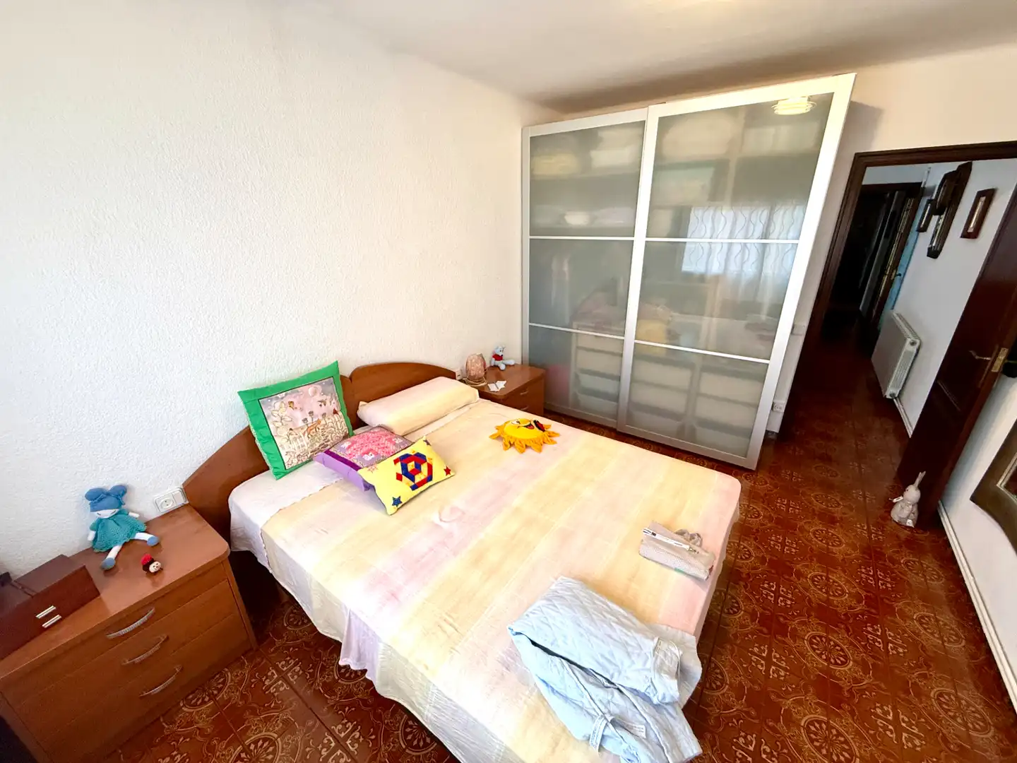 Schlafzimmer von Wohnung zum Verkauf in Sant Boi de Llobregat mit Heizung, Ofen und Balkon