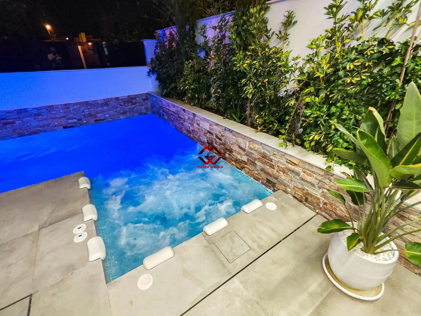 Piscina de Casa o xalet en venda en San Javier amb Aire condicionat, Calefacció i Jardí privat
