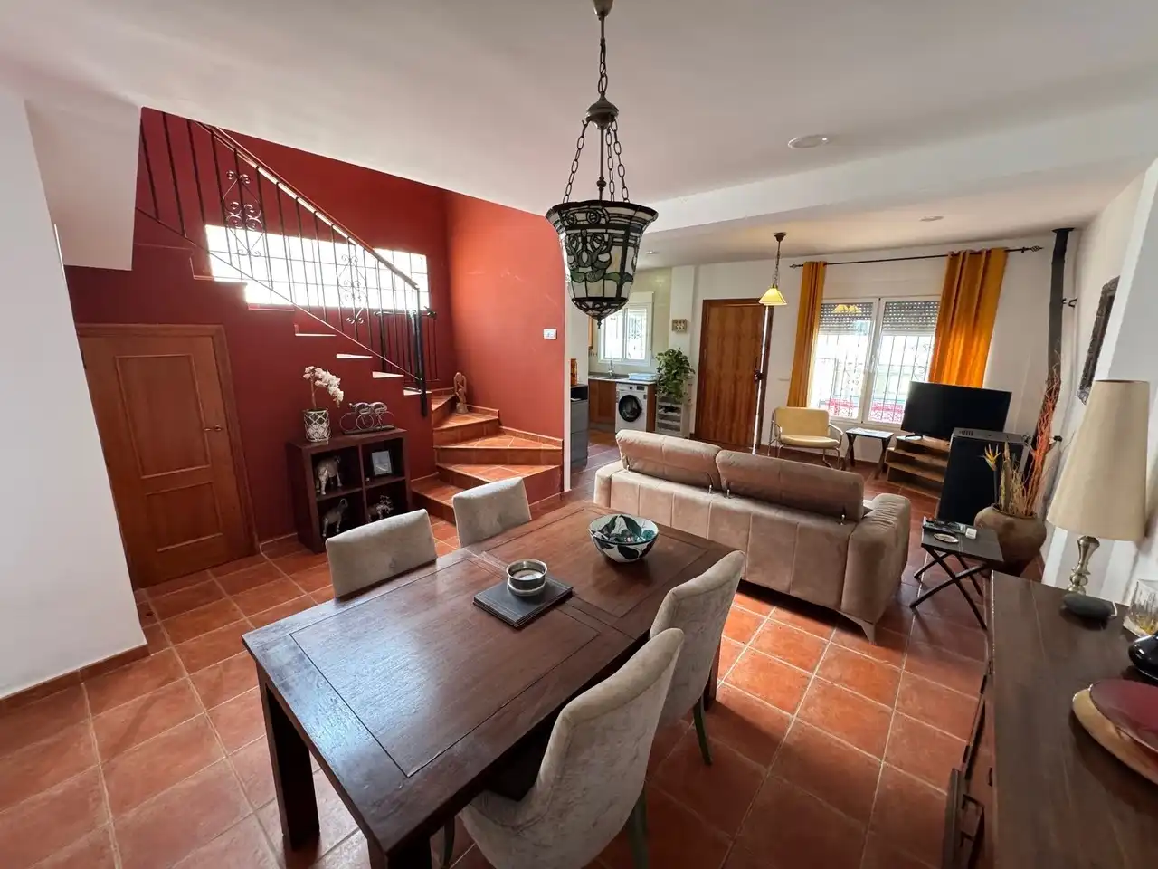 Sala d'estar de Casa adosada en venda en Mojácar amb Aire condicionat i Terrassa