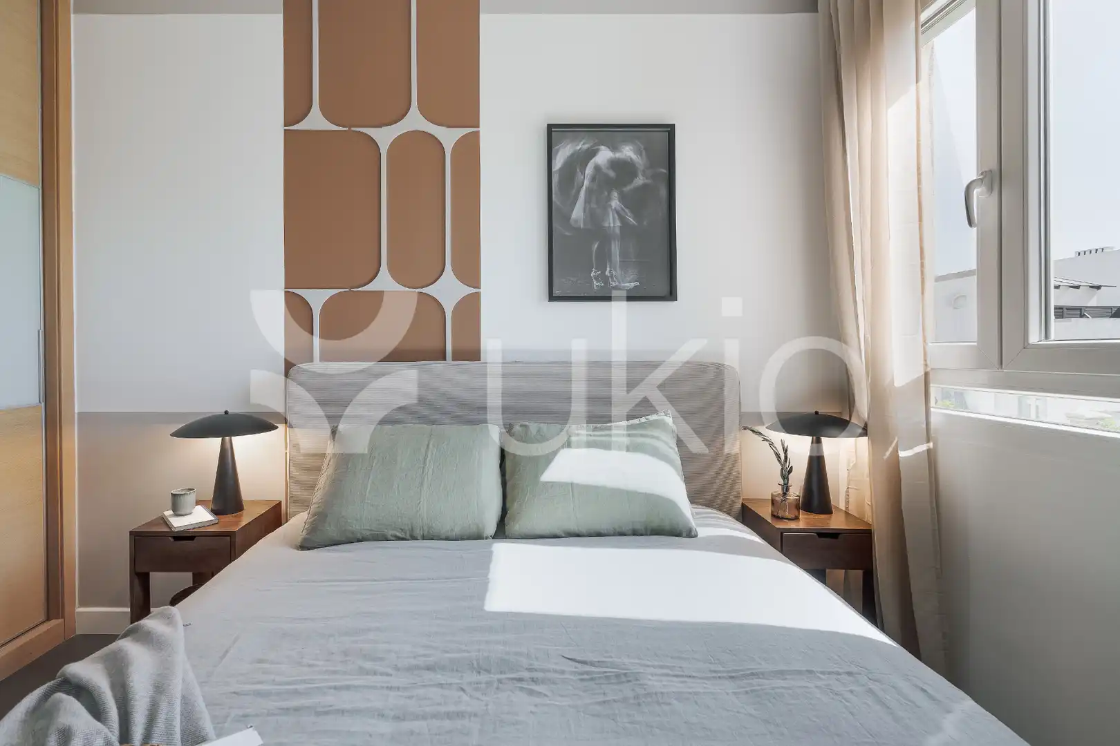Habitación de Apartamento de alquiler en Madrid con Aire acondicionado, Calefacción y Terraza