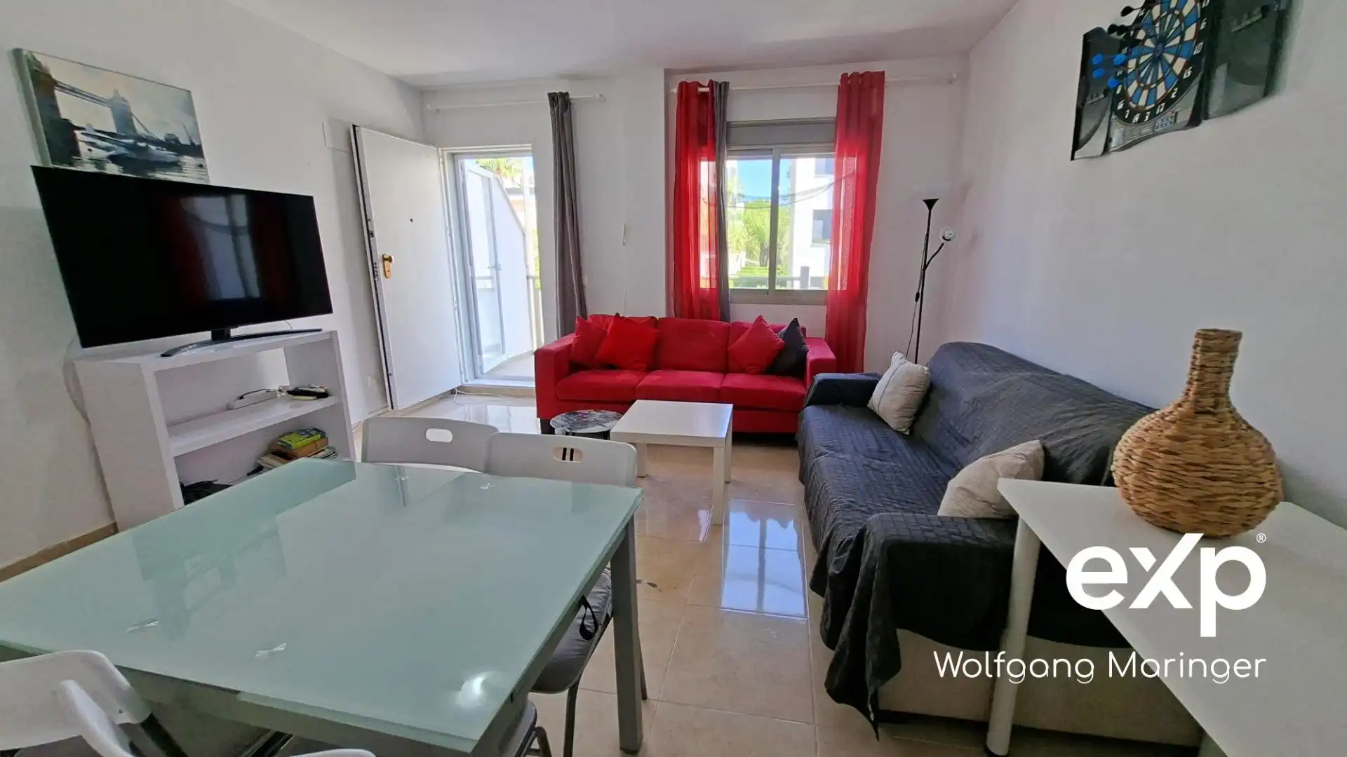 Sala d'estar de Dúplex en venda en Oliva amb Aire condicionat, Calefacció i Jardí privat