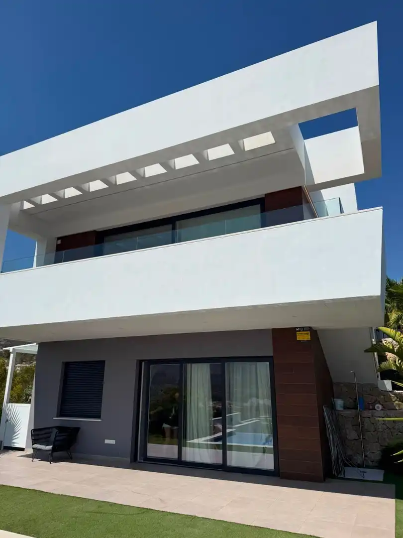 Exterior view of Houses for rent in Finestrat  with Air Conditioner, Heating and Private garden