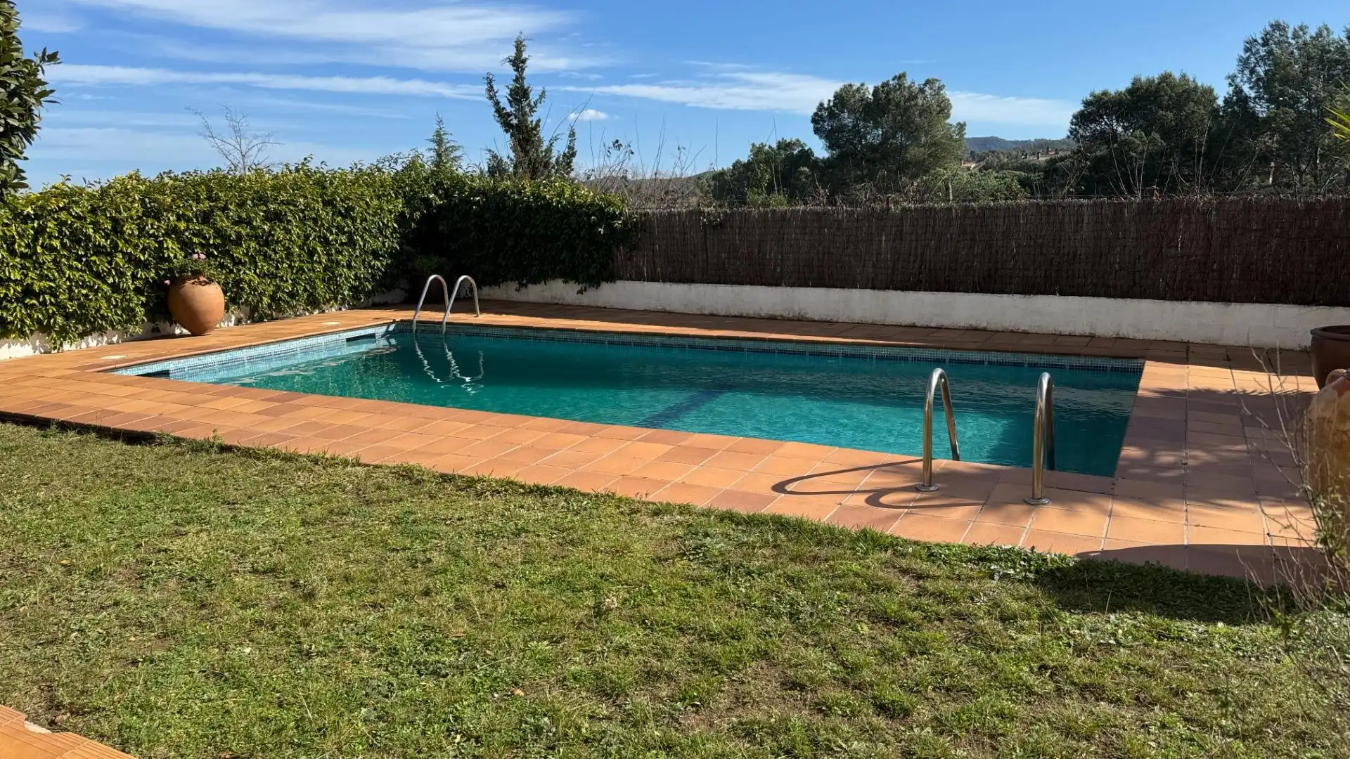 Swimming pool of Houses for sale in Sant Cugat del Vallès  with Heating, Private garden and Parquet flooring