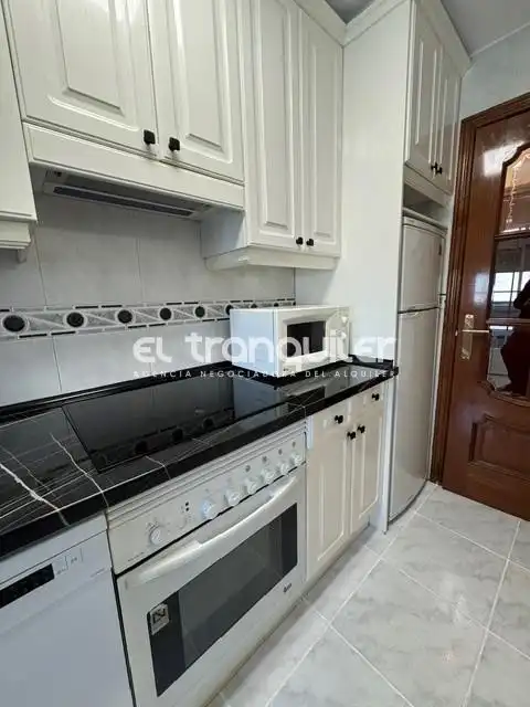 Cuina de Pis de lloguer en Madrid amb Aire condicionat, Parquet i Moblat