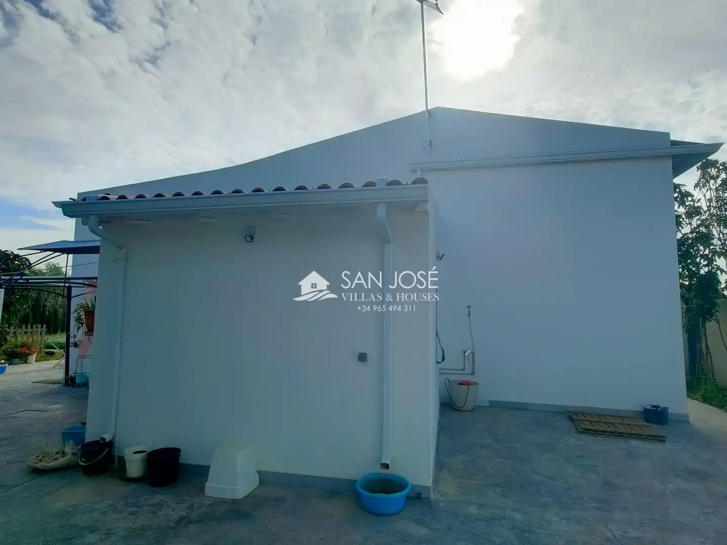 Vista exterior de Casa o chalet en venta en Aspe con Jardín privado, Trastero y Amueblado
