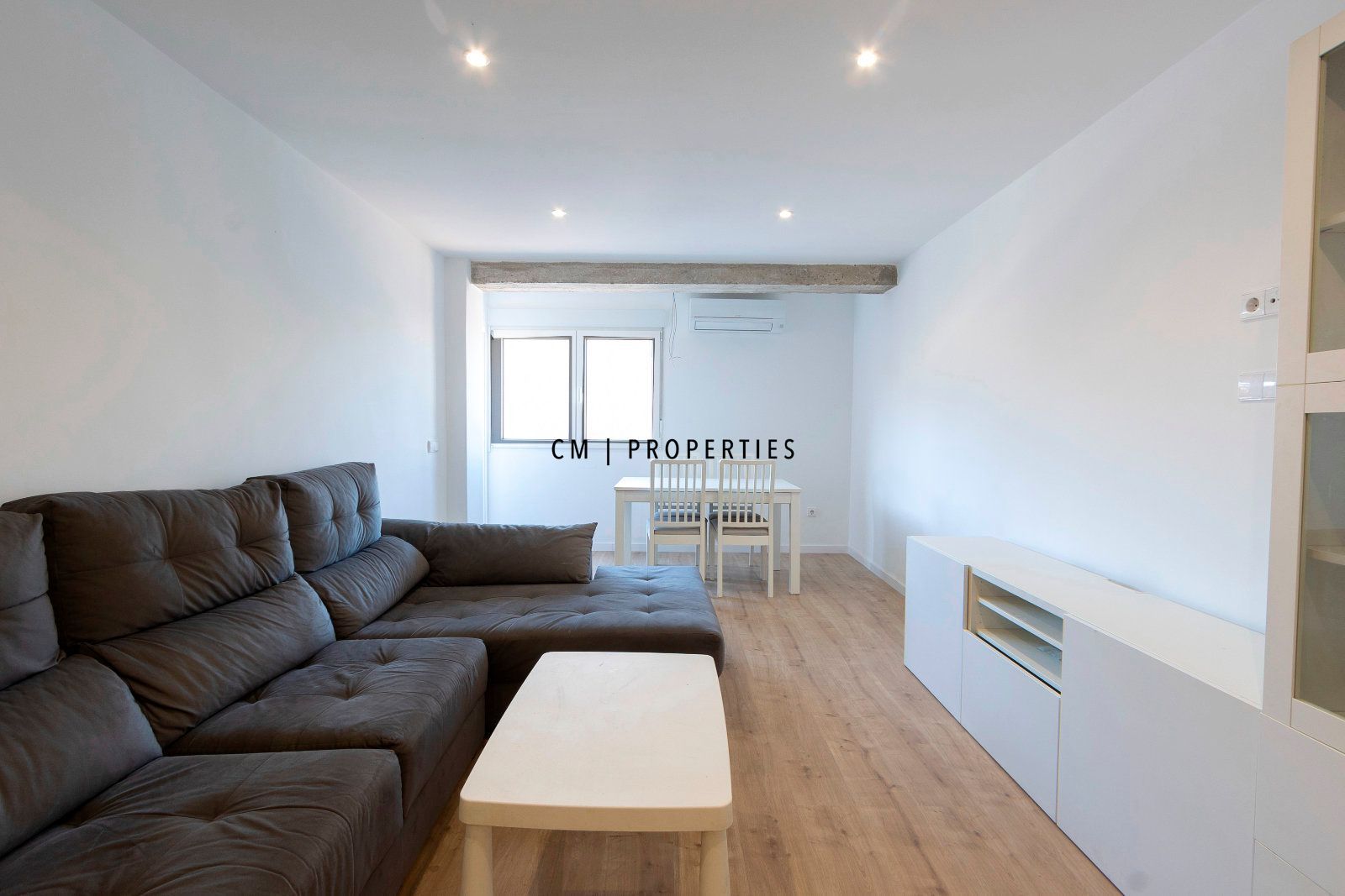 Living room of Flat to rent in  Valencia Capital  with Air Conditioner, Furnished and Balcony