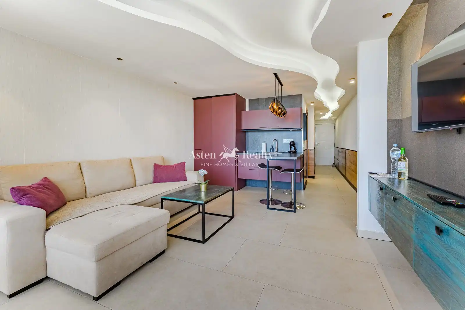 Sala d'estar de Apartament en venda en Adeje amb Terrassa, Piscina i Moblat