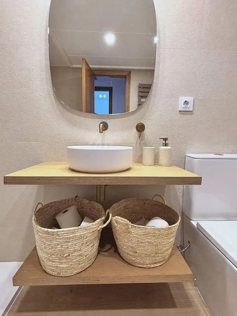 Baño de Apartamento de alquiler en Alboraya con Aire acondicionado, Terraza y Amueblado