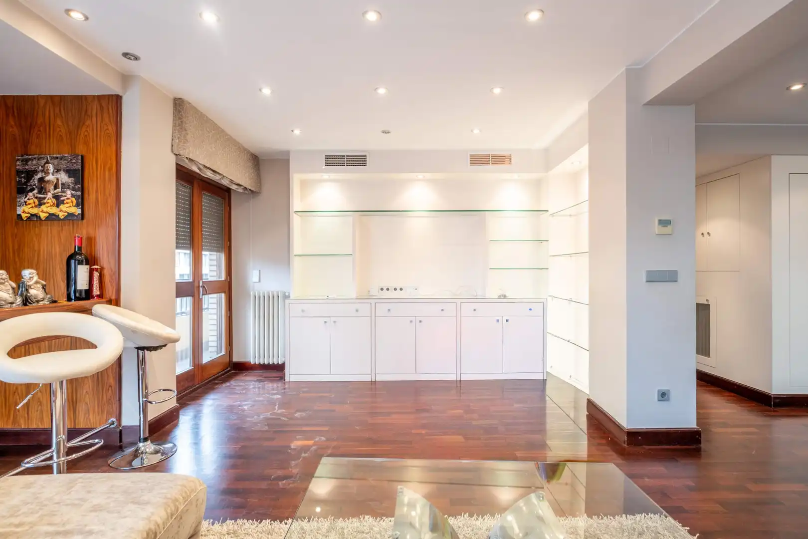 Sala de estar de Piso de alquiler en Zaragoza con Aire acondicionado, Calefacción y Parquet