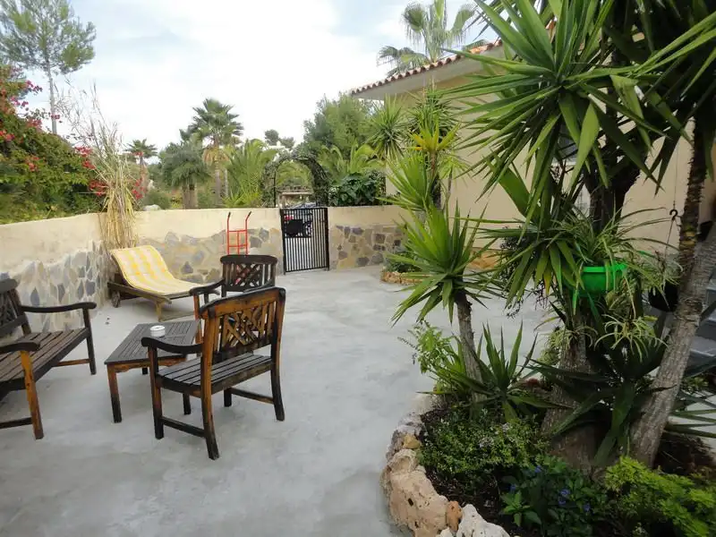 Terraza de Finca rústica en venta en La Nucia con Aire acondicionado, Jardín privado y Terraza