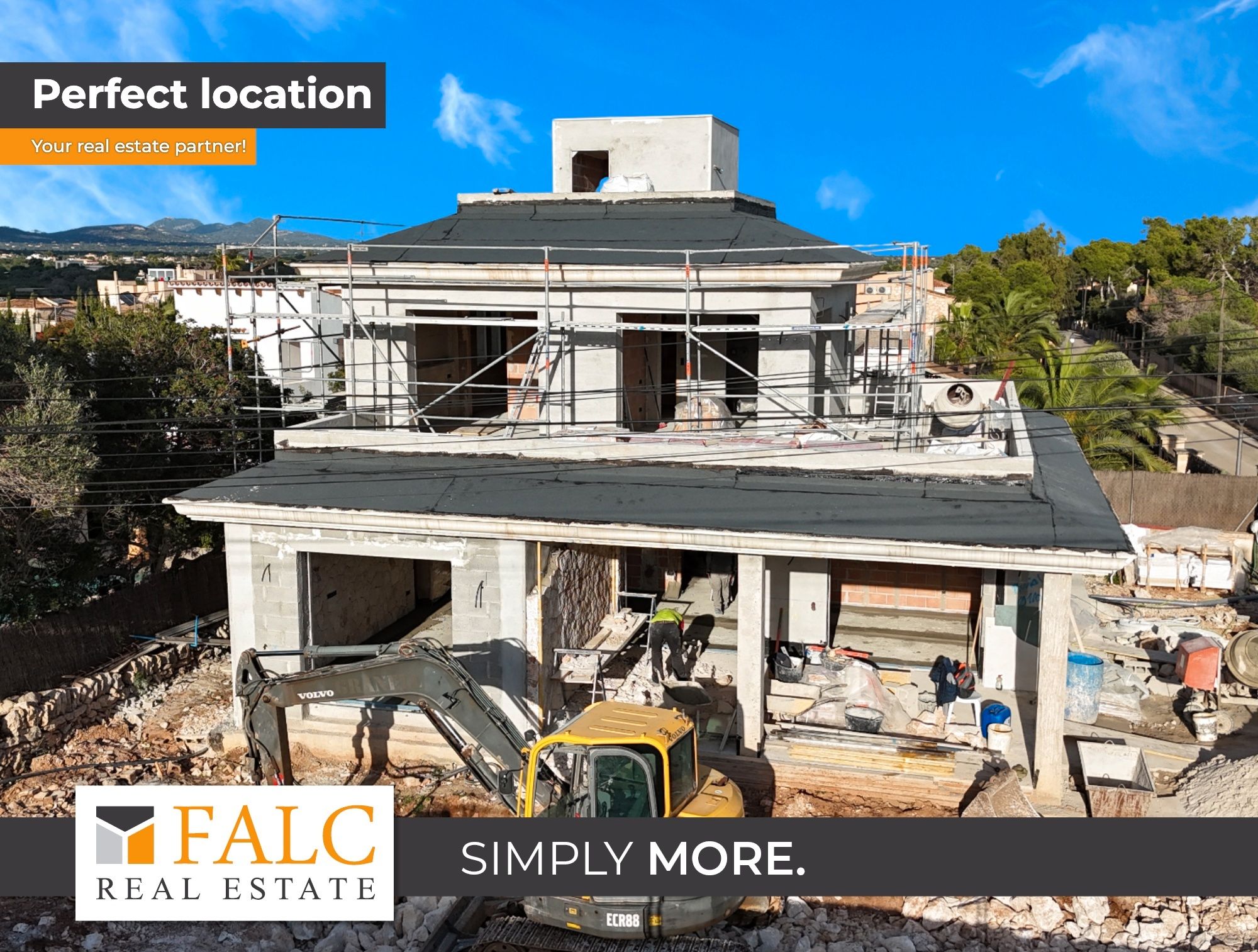 Vista exterior de Casa o xalet en venda en Ses Salines amb Jardí privat