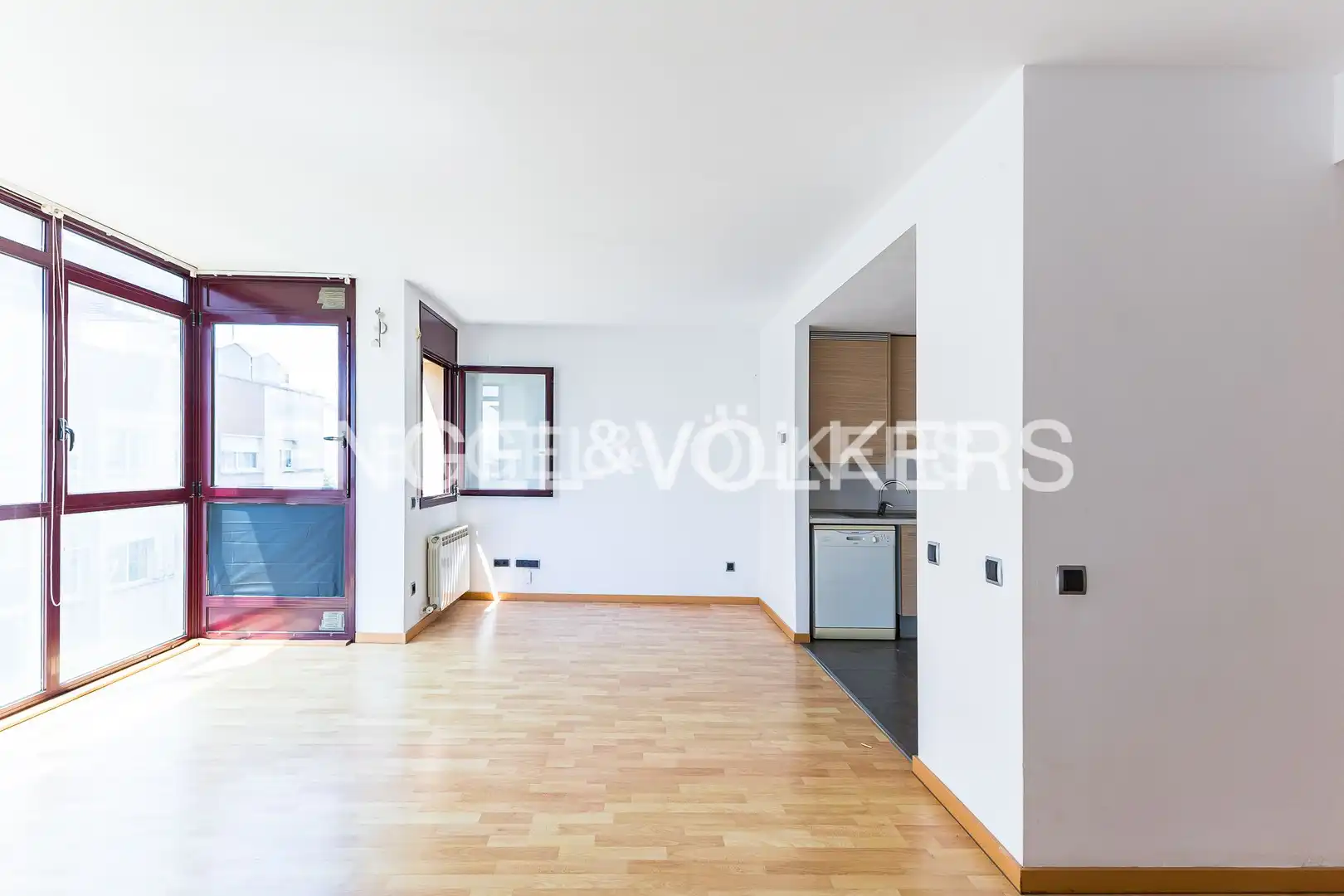 Living room of Flat for sale in Barcelona  with Air Conditioner, Heating and Parquet flooring