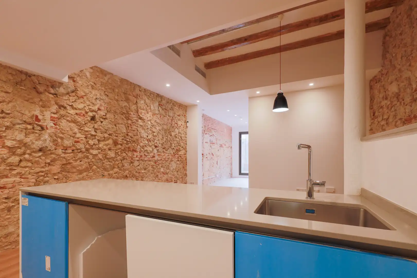 Cocina de Planta baja en venta en Badalona con Aire acondicionado, Calefacción y Parquet