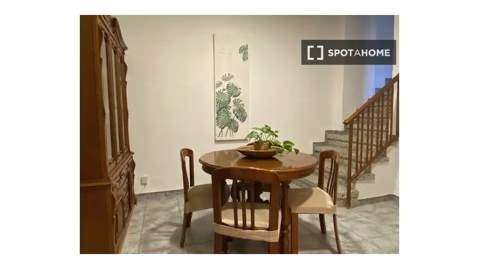 Dining room of Flat for rent in Enguera  with Air Conditioner, Heating and Furnished
