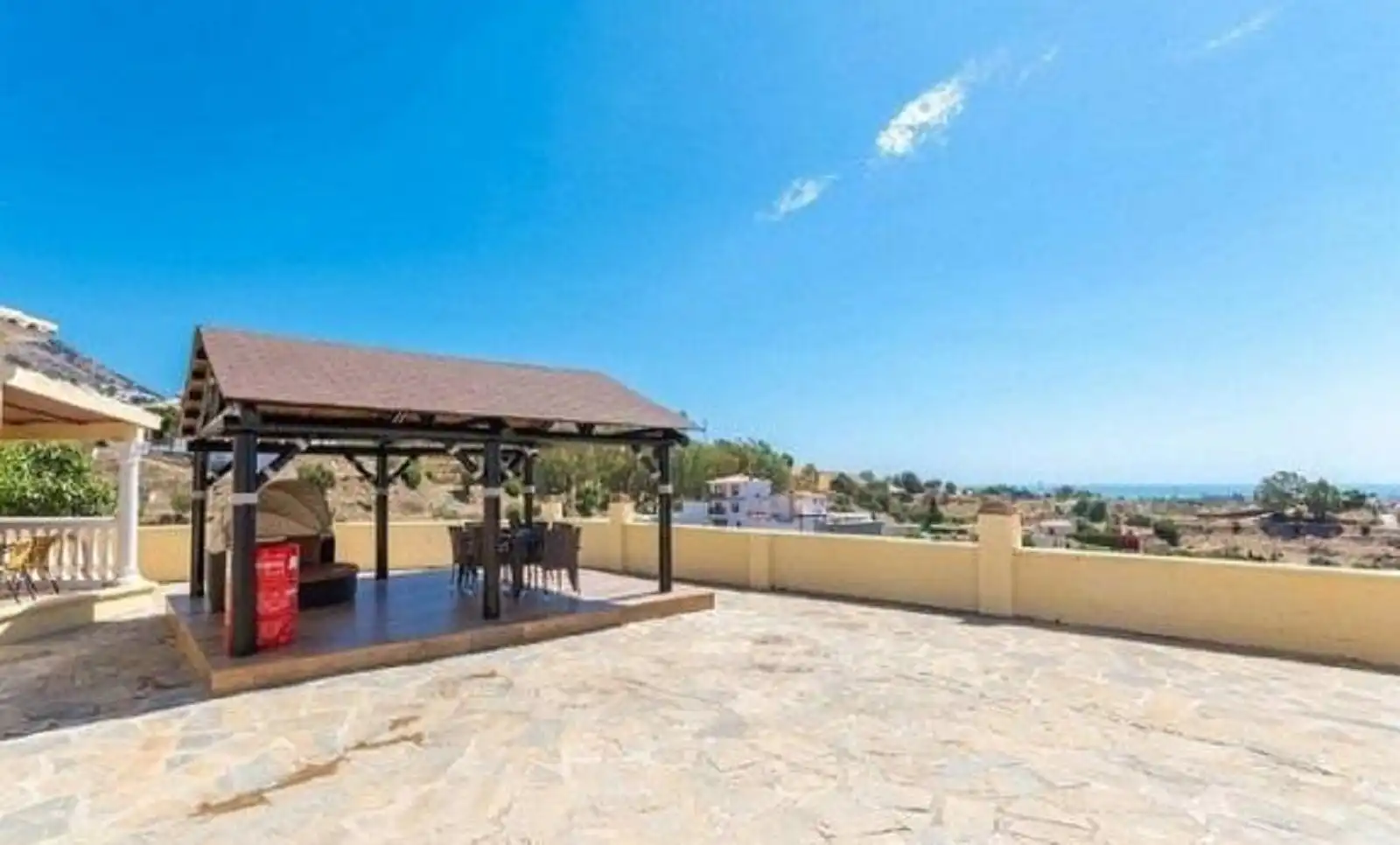Terraza de Finca rústica en venta en Mijas con Piscina