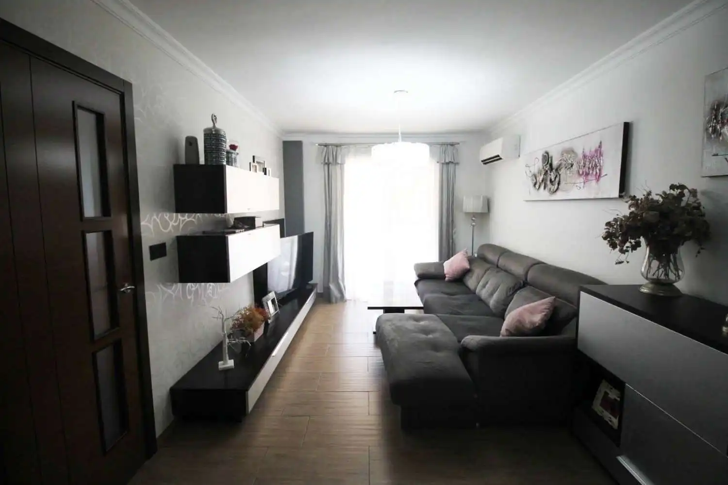 Sala d'estar de Pis en venda en Vélez-Málaga amb Aire condicionat, Parquet i Terrassa