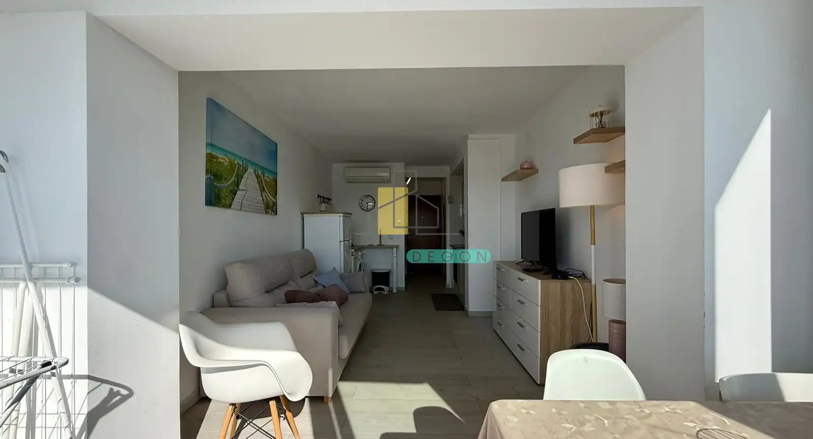 Sala de estar de Estudio en venta en Roses con Calefacción, Jardín privado y Piscina